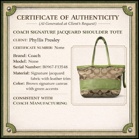 Coach Signature Jacquard Tote, Medium - Picture 17 of 17